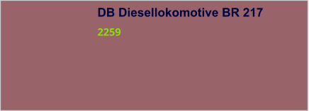 DB Diesellokomotive BR 217 2259