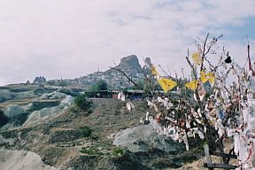 Blick zurück nach Uchisar