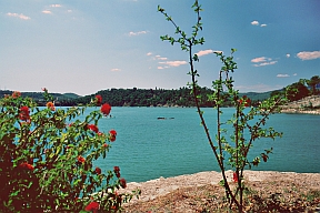 Am kleinen Stausee