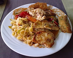 Thalia Beach Resort, Abendessen
