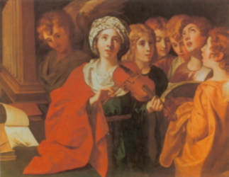 Die hl. Cäcilia und die Sänger, Domenichino, 1. Viertel 17. Jh.
