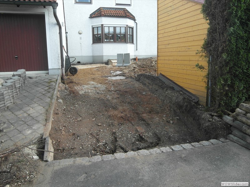 Nach dem Aufgraben