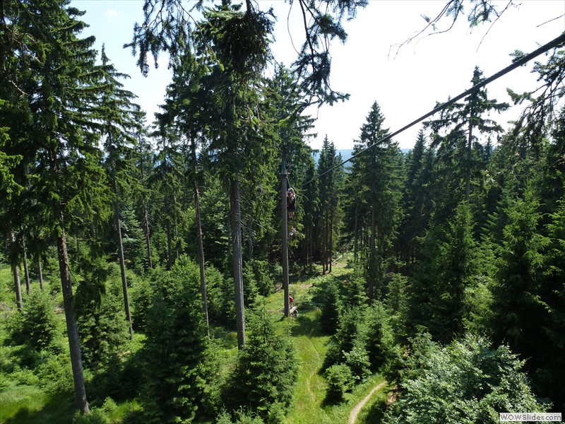 bis 280 Meter lange Ziplines
