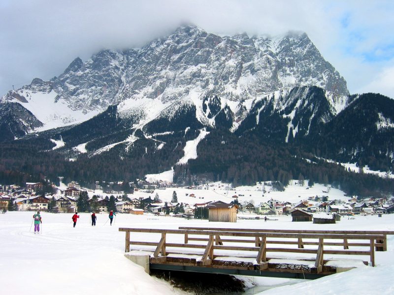 Unser letzter Kilometer. Der Zugspitzgipfel hat sich leider versteckt