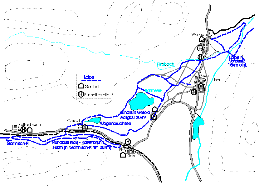 Loipenplan von Kr&uuml;n