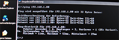 Ping from a Windows machine